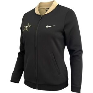Nike Dri-Fit Vanderbilt Commodores‎ Black Gold Zip Jacket Women's Small S